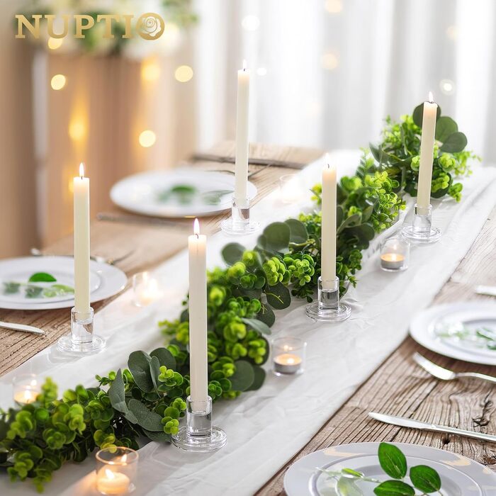 Стеклянные подсвечники 10 шт. прозрачные NUPTIO