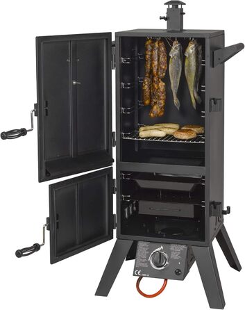 Коптильня из черного черного 64 x 50 x 128 см Portland XL El Fuego