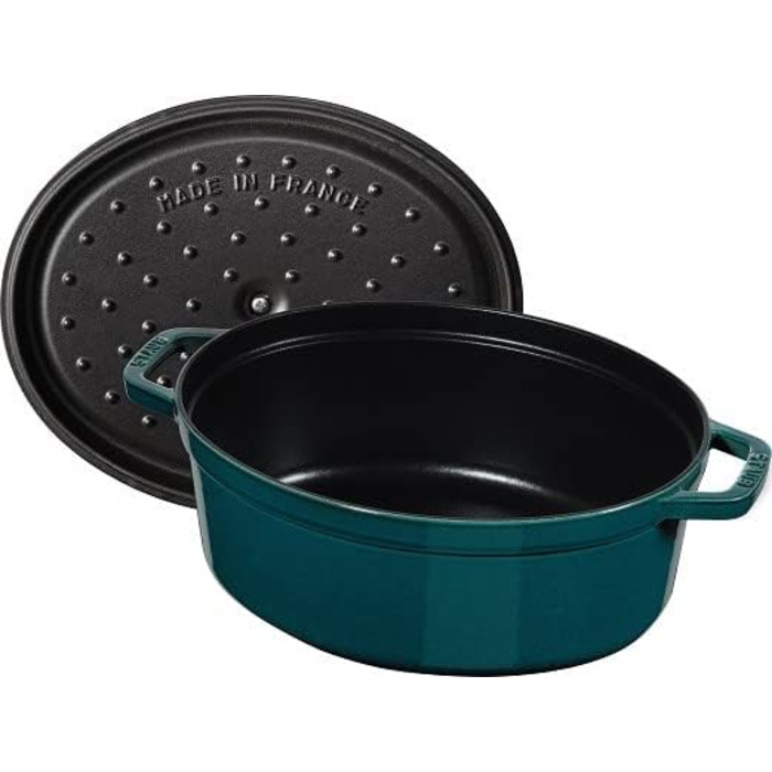 Чавунна жаровня/кокот STAUB, овальна 6,7 л, (37 см, La Mer)