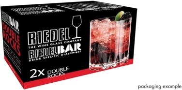 Набір келихів Riedel Double Rocks, 2 шт., для коктейлів, кришталь, можна мити в посудомийній машині - 6417/07