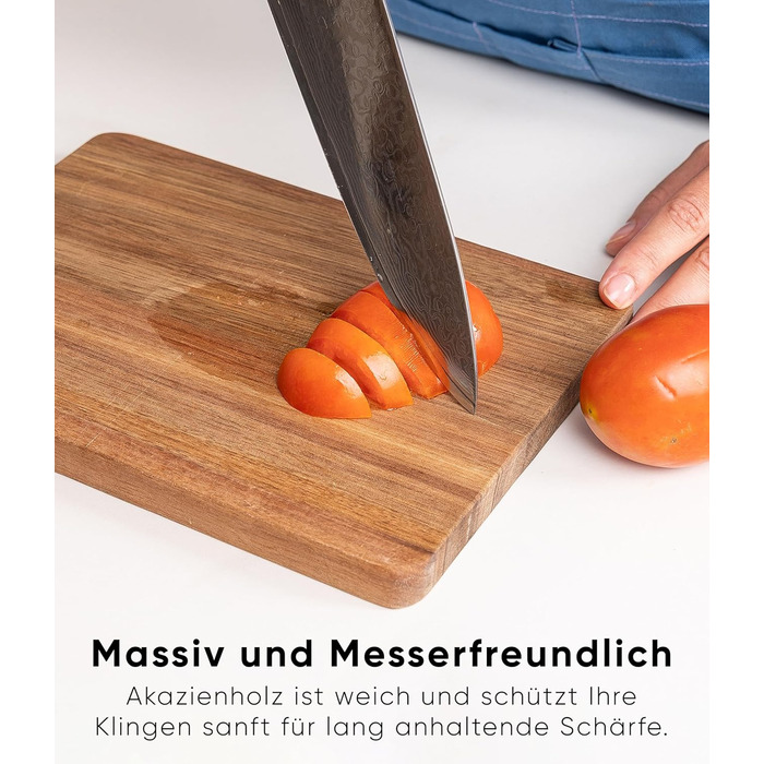 Набір з 6 дерев’яних сніданкових дощечок із акації Deco haus