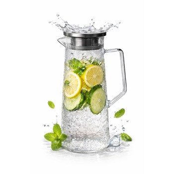 Скляний графін з кришкою 1,5 л WOODFLAME DECO AND MORE