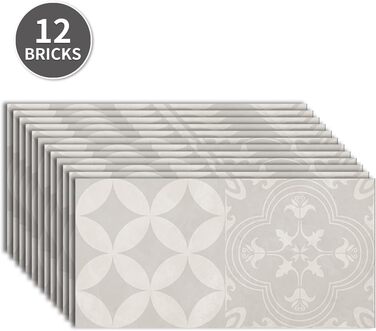 Клейкі плитки водонепроникні 30 х 15 см 8 шт RMJCXYS