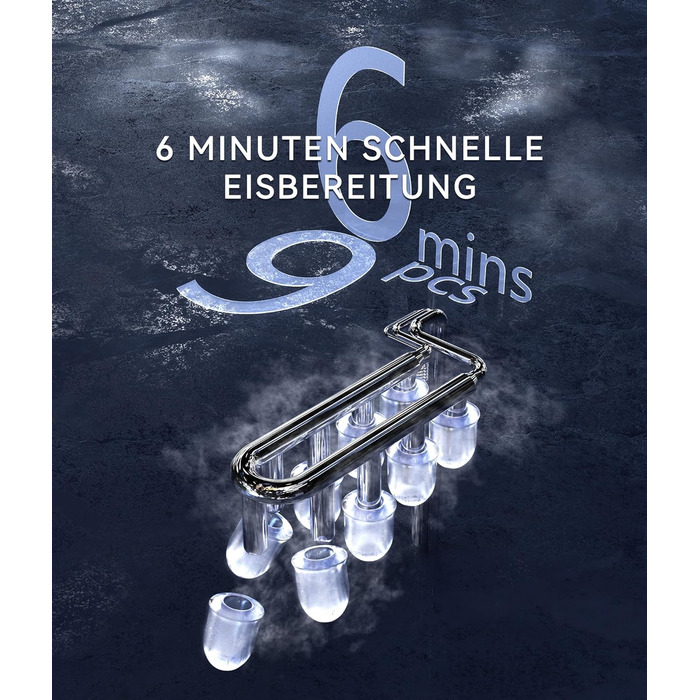 Компактный ледогенератор с функцией самоочистки 100 Вт ecozy