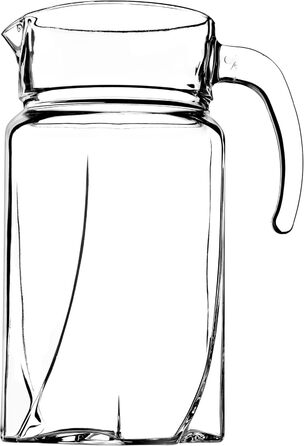 Скляний глечик з міцного скла 1,7 л KADAX