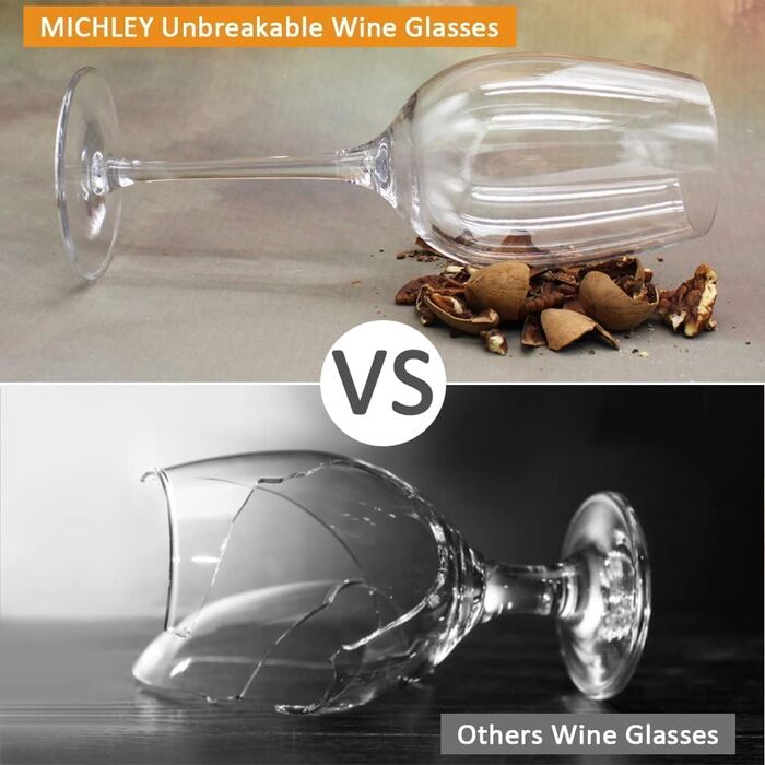 Небьющиеся бокалы для вина 6 шт 375 мл MICHLEY