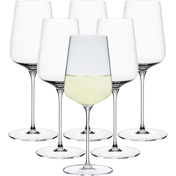 Набір келихів для вина з 6 предметів, універсальні келихи, кришталеве скло, 550 мл, Definition, 1350101 (келихи для білого вина 430 мл)