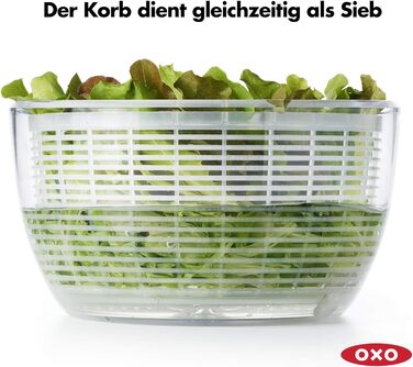 Сушарка для салату 6 л з кришкою OXO