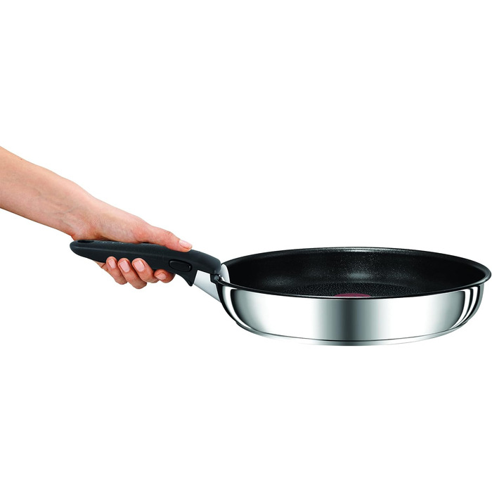 Набір посуду для індукційного приготування Tefal Ingenio Preference On з 15 предметів, зі знімною ручкою, що штабелюється, економить місце, з антипригарним покриттям, простий у використанні та чищенні, L97495 Набір посуду для каструль та сковорідок (набір