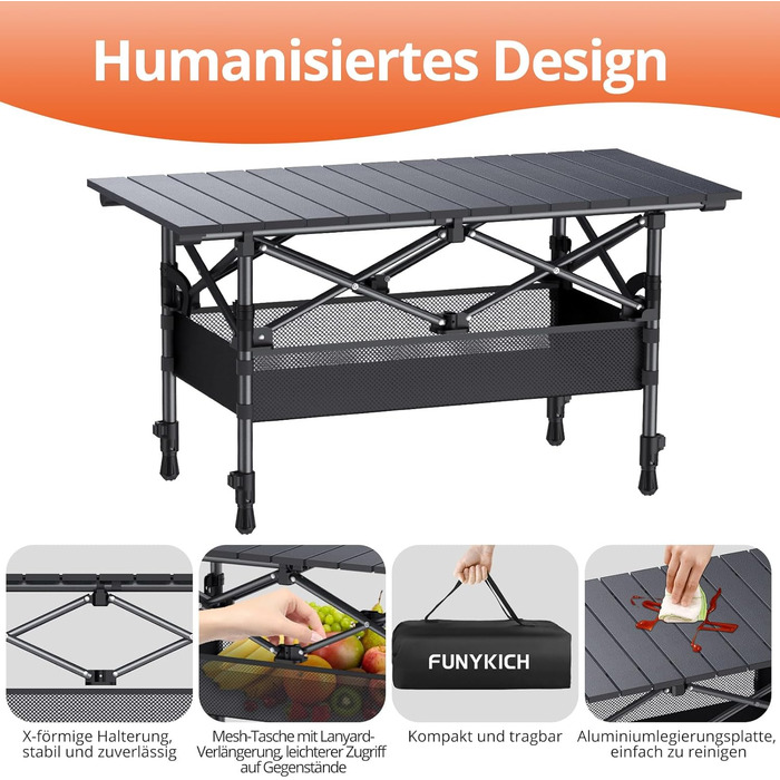Складной кемпинговый стол 82 x 40 см FUNYKICH