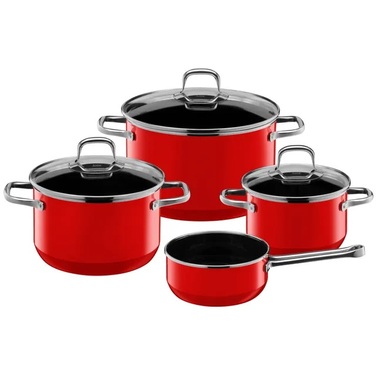 Набор кухонной посуды, 4 предмета, красный Silargan® Elegance Silit