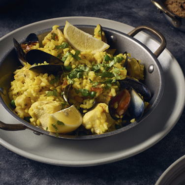 Сковорода Paella 21*2.5 см, з ручками, Vintage Steel, GenWare