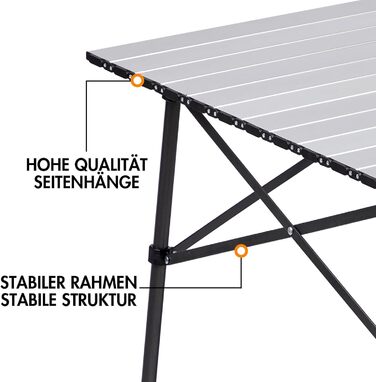 Складной кемпинговый стол белый Portal