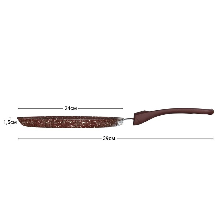 Сковорідка для млинців Fissman MOSSES STONE 24 см (4308)