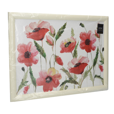 Поднос с подкладкой Kitchen Craft Poppies, 44 x 34 см