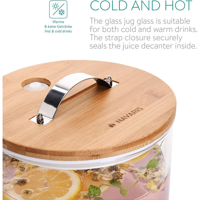 Диспенсер для напоїв зі сталевим краном 5 л Navaris