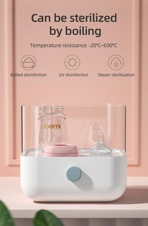 Скляні дитячі пляшечки Oberni з силіконовою соскою, розмір 1, пляшечка з широким горлом для молока, дитяча пляшечка з антиколіковим клапаном для новонароджених від 0 місяців, 150 мл, сині, (рожевий/)