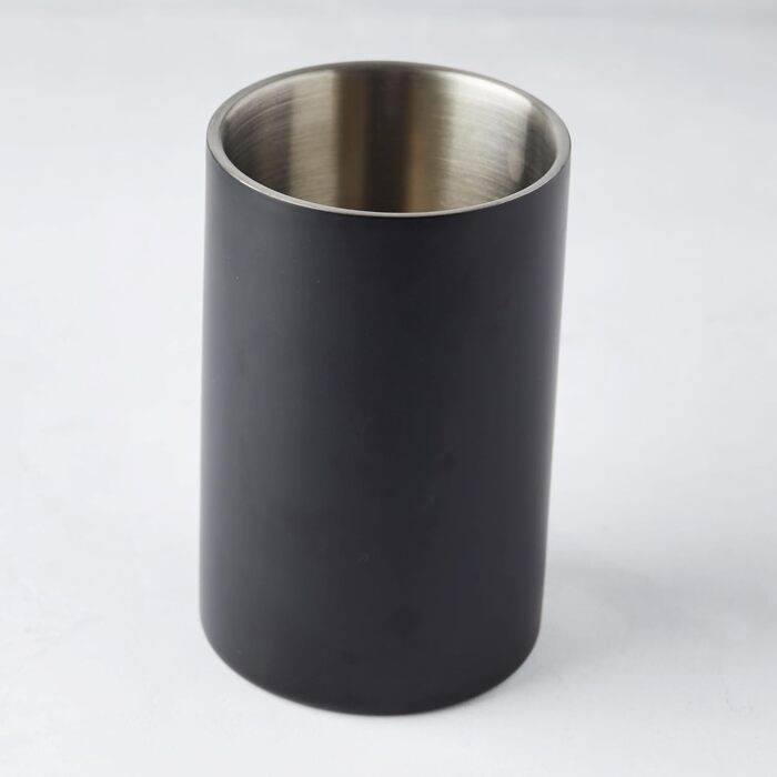 Охолоджувач для вина з нержавіючої сталі Point Virgule, чорний, 11,9 см, можна мити в посудомийній машині