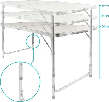 Складний багатофункціональний кемпінговий стіл 120 x 60 см GOODS+GADGETS