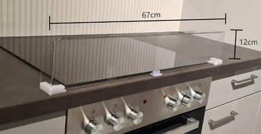 Прозрачный фартук от брызг для плиты LHSchutz