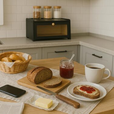 Хлебница из бамбук 40 х 25 х 20 см черный Cookery