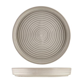 Тарілка з бортом, 26*3,3 см, презентаційна, Terra Stoneware Antigo Cinza, GenWare