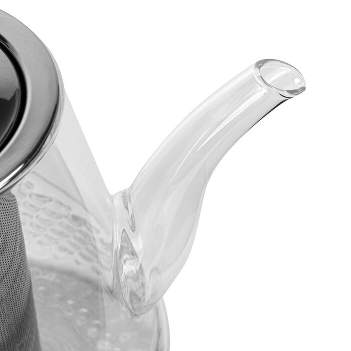 Чайник для заварювання Fissman 1000 мл зі сталевим фільтром жаростійке скло (9173)