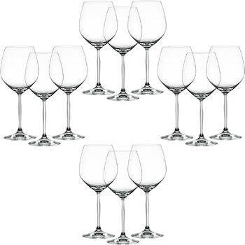 Универсальный набор стаканов из 6 предметов, хрустальное стекло, Authentis Casual, 4800191 (Бокалы бордового цвета - 625 мл)