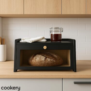 Хлебница из бамбук 40 х 25 х 20 см черный Cookery