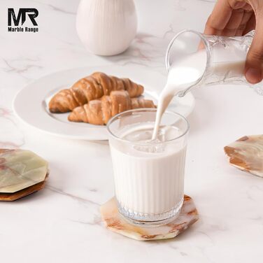 Елегантні мармурові підставки під склянки 6 шт MARBLE RANGE