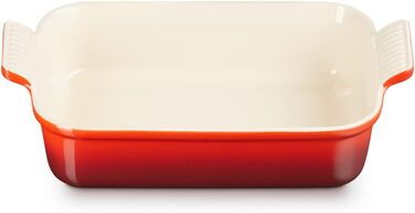 Прямокутна керамічна запіканка Le Creuset Tradition, 2,4 літра, карибська, 71102261700001 (прибережно-блакитний, 26 см)