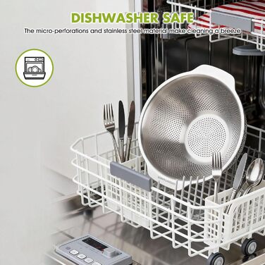 Кухонний друшляк-сито з 2 ручками 25 см Greentainer