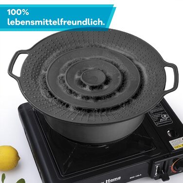 Силіконовий захист від розливу для каструль та сковорідок Ø 15-25 см Netrox