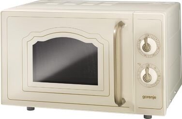 Мікрохвильова піч Gorenje MO20A3WH / 20 л / 800 Вт / AquaClean / AutoMenu / Сенсорне керування / LED-дисплей / Функція розморожування / 5 рівнів потужності / Блокування від дітей / Білий (Класичний, Бежевий)