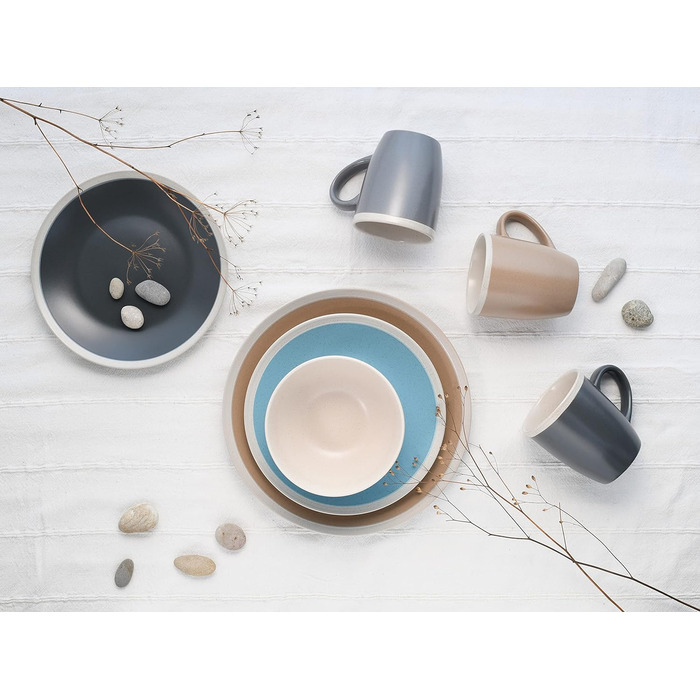 Набор посуды на 4 персоны, 16 предметов, Nordic Living Cool Creatable