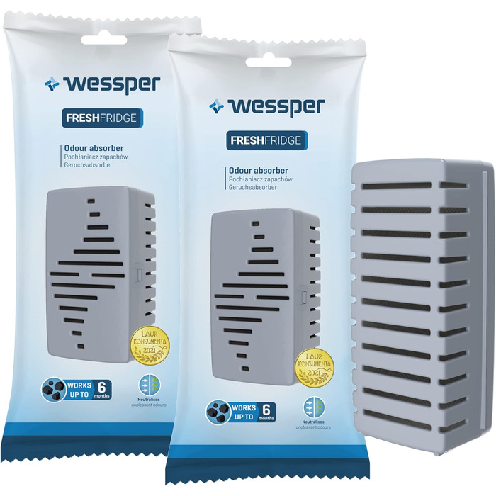 Натуральный нейтрализатор запахов для холодильника 2 шт Wessper