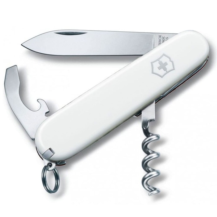 Ніж швейцарський 9 функцій, 84 мм, білий Victorinox Waiter