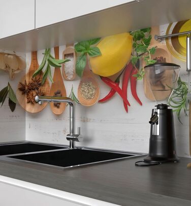 Самоклеящаяся матовая пленка для кухонного фартука 80 x 60 см MyMaxxi