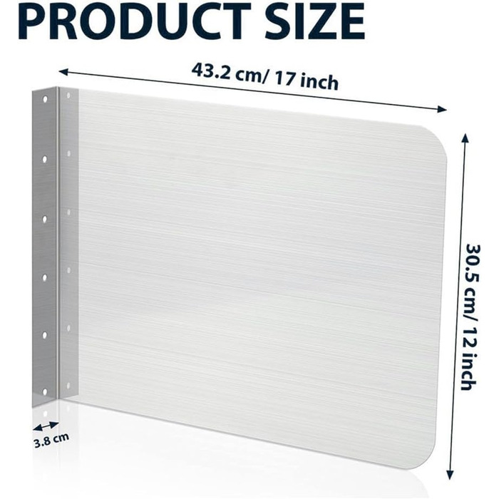 Бризкозахисні екрани з нержавіючої сталі для кухні 2 шт Eawfgtuw