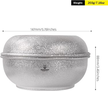 Серебряная миска для кемпинга 500 мл SILVERANT