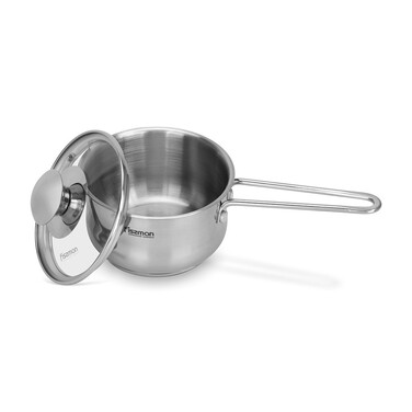Ківш зі скляною кришкою 12 x 7,5 см 0,8 л GULLIVER Fissman