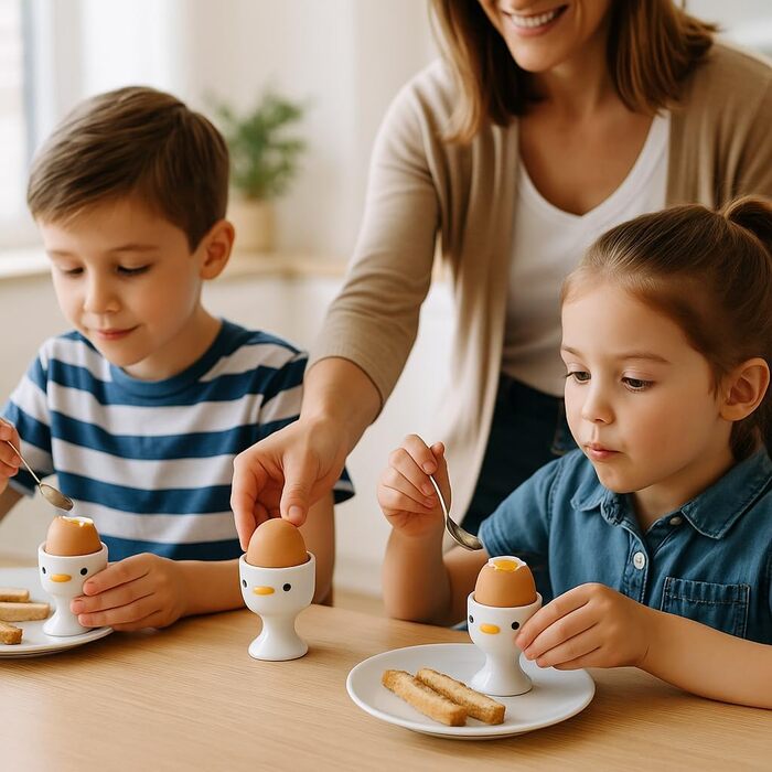 Набор из 3 милых чашек для яиц TULANDOT