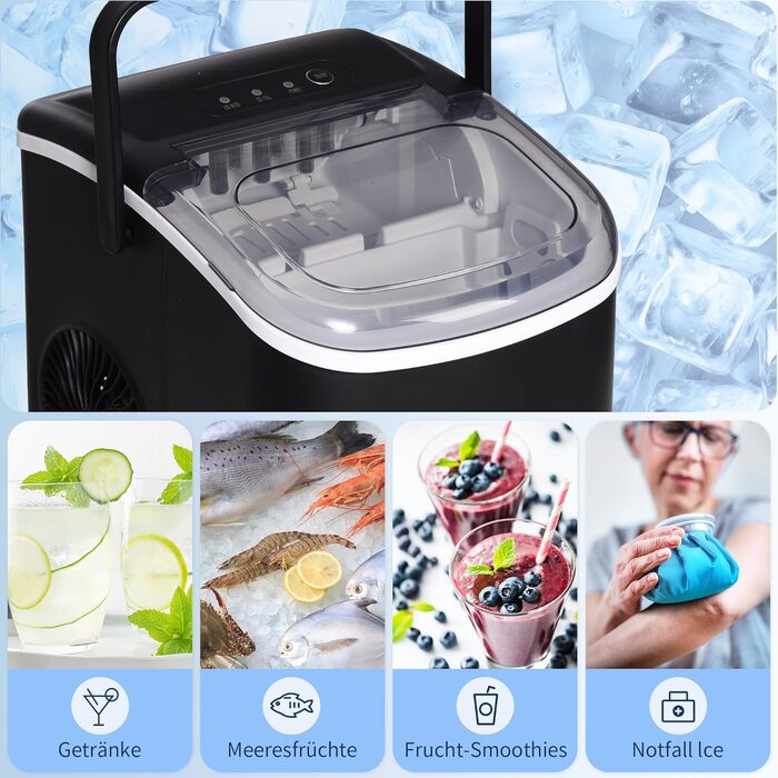 Льдогенератор с функцией самоочистки 105 Вт HOMCOM