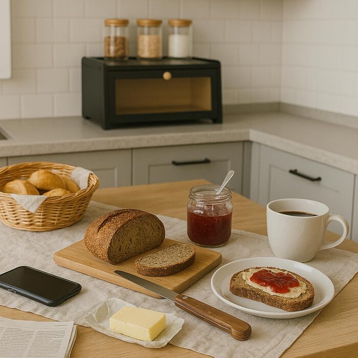 Хлебница из бамбук 40 х 25 х 20 см черный Cookery
