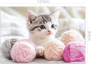 Кухонний фартух timalo зі скляним виглядом Акрилове скло 2 мм Бризкозахисна стіна для плити, скляний фартух, акрилова скляна настінна панель, захисна панель для фартуха Бетонно-блакитно-сірий (120x80 см, 241- Коти)