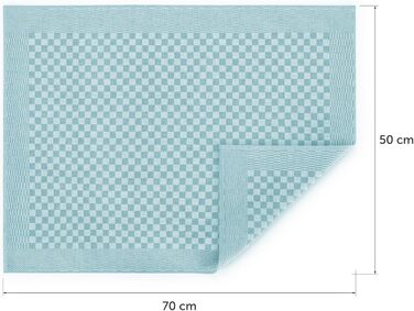 Кухонні рушники бавовняні 50 x 70 см, набір 5 предметів, м'ятно-зелені Blumtal