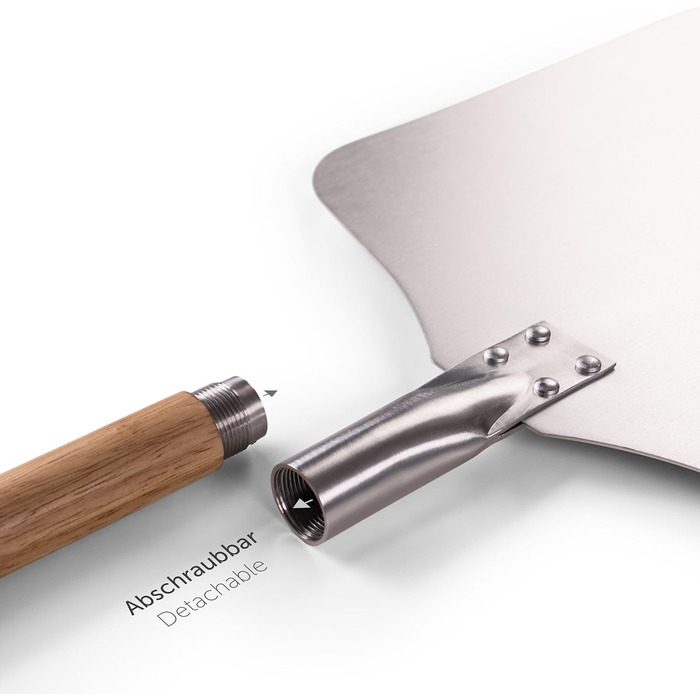 Лопатка для піци 30,5 x 30,5 см з дерев'яною ручкою 46,5 см Blumtal