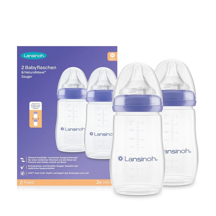 Набір пляшечок для годування 240 мл NaturalWave Lansinoh