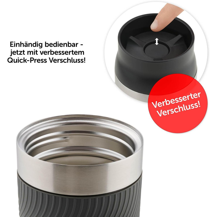 Термочашка класична 500 мл антрацит Blumtal