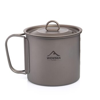Туристична чашка з титану 600 мл widesea